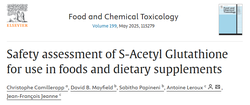 What is safety of S-acetylglutathione in food dietary supplements?