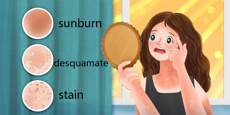 Tanning, peeling, staining